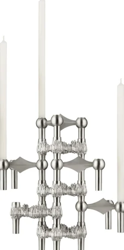 Lys & Lysestager<STOFF Nagel Nagel candle holder - brushed chrome