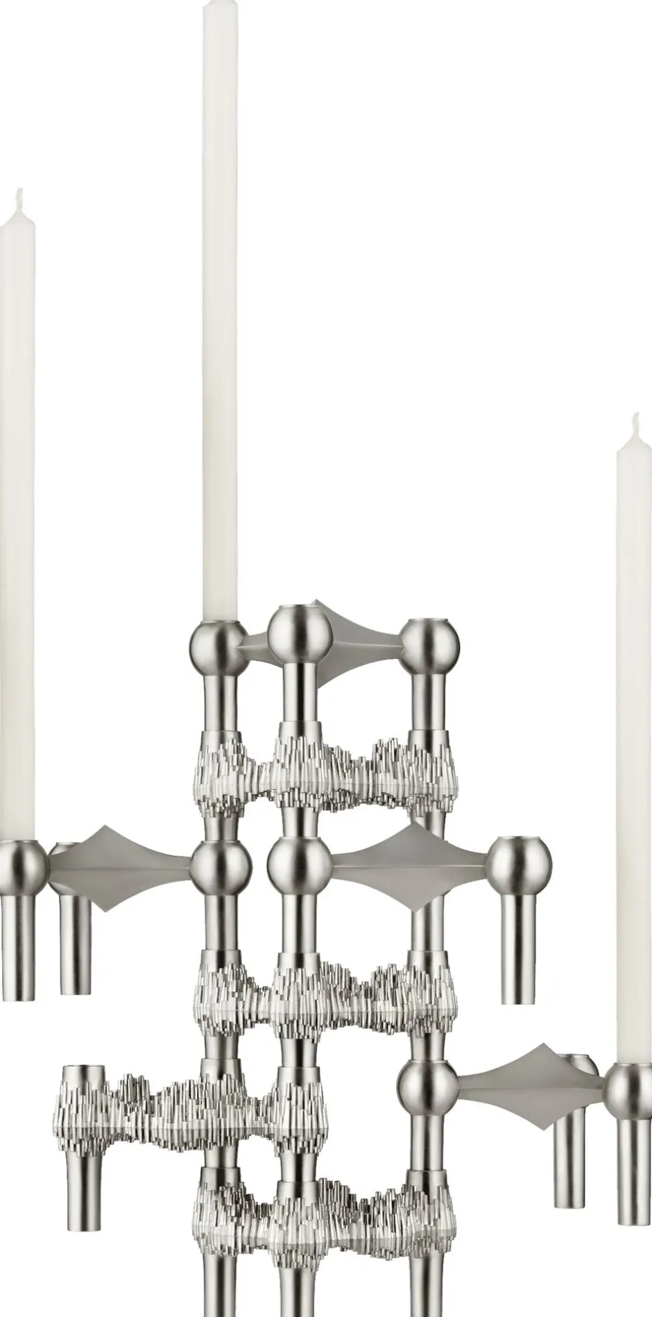 Lys & Lysestager<STOFF Nagel Nagel candle holder - brushed chrome