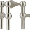 Lys & Lysestager<STOFF Nagel Nagel candle holder set with 3 pcs - brushed chrome