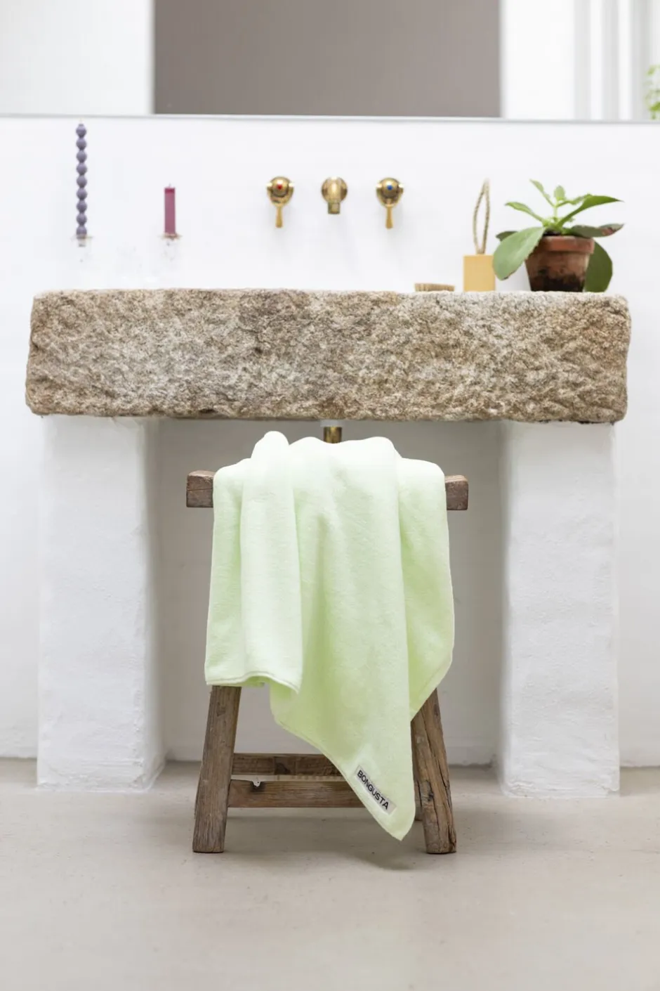 Håndklæder<Bongusta Naram Guest Towels Lemon sorbet