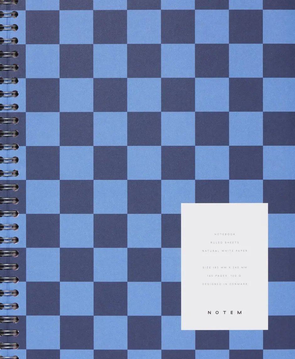 Kontorartikler<Notem NELA notebook - Large, Blue check