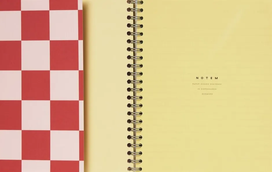 Kontorartikler<Notem NELA notebook - Medium, Orange check