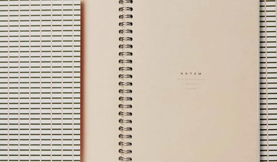 Bøger|Kontorartikler<Notem NELA Wirebound Spiral Notebook - Medium, grøn