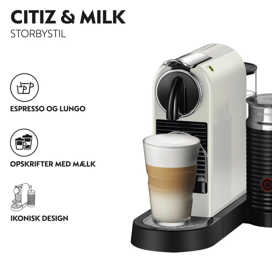 Kaffe & Te<Nespresso ® CitiZ&Milk kaffemaskine DeLonghi