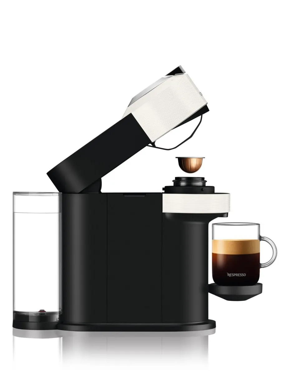 Kaffe & Te<Nespresso Vertuo Next Coffee Machine Delonghi, White