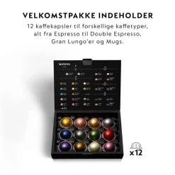 Kaffe & Te<Nespresso Vertuo Next Coffee Machine Delonghi, White