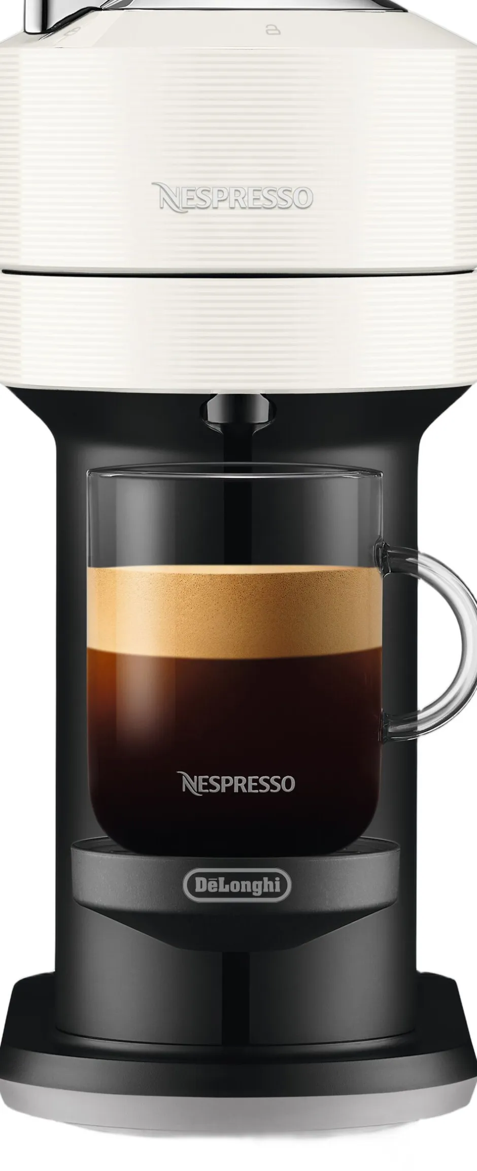 Kaffe & Te<Nespresso Vertuo Next Coffee Machine Delonghi, White