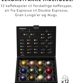 Kaffe & Te<Nespresso Vertuo Next kaffemaskine fra De'Longhi®, Matt Blac
