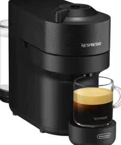 Kaffe & Te<Nespresso Vertuo Pop coffee machine fraDeLonghi, Liquorice Bl