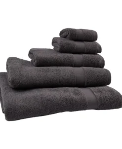 Håndklæder<Magasin du Nord Collection New frotté concrete håndklæde M&oslash;rkegrå
