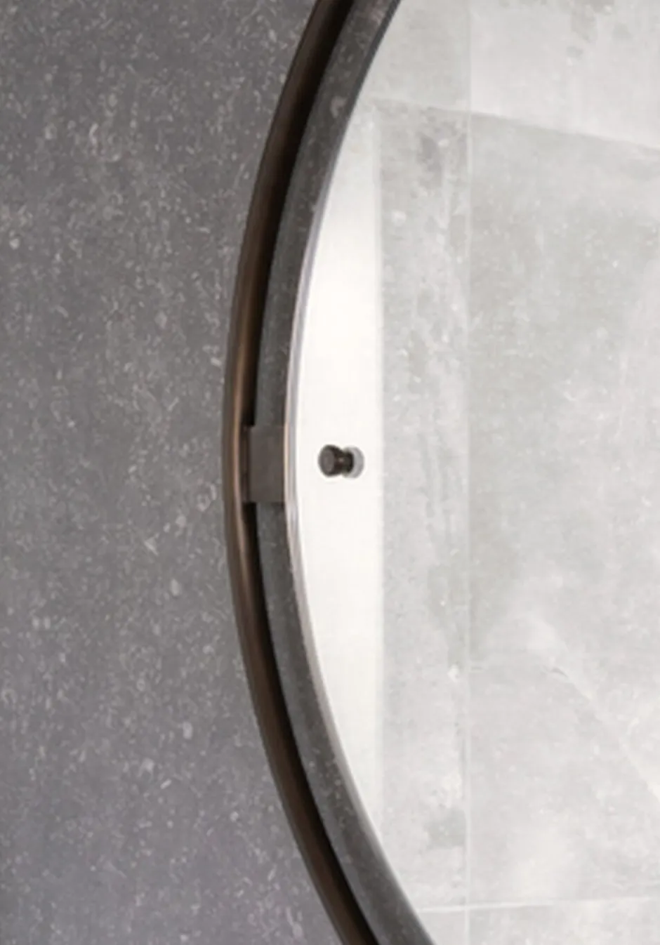Spejle<Audo Copenhagen Nimbus, Mirror Ø60, Bronzed Brass