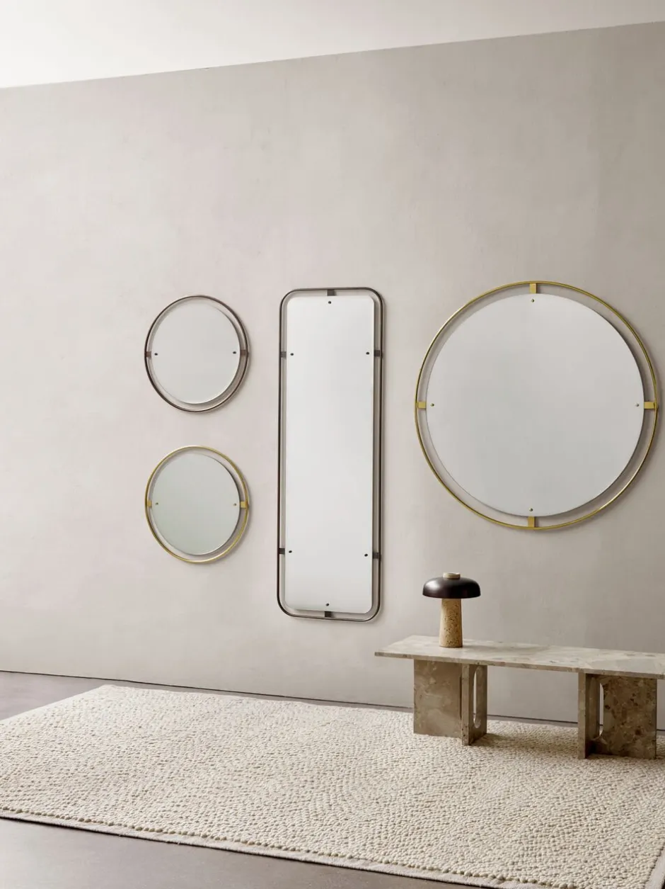 Spejle<Audo Copenhagen Nimbus, Mirror Ø60, Bronzed Brass