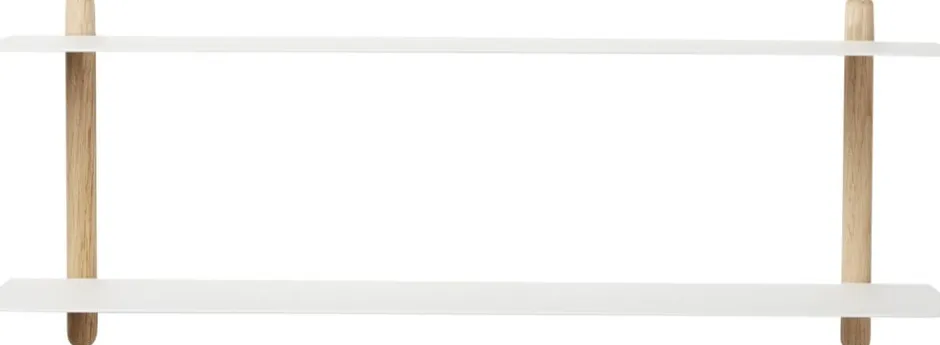 Møbler<GEJST Nivo hylde F lys eg/ hvid