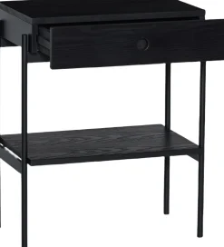 Møbler<Hübsch Noir Sengebord Sort
