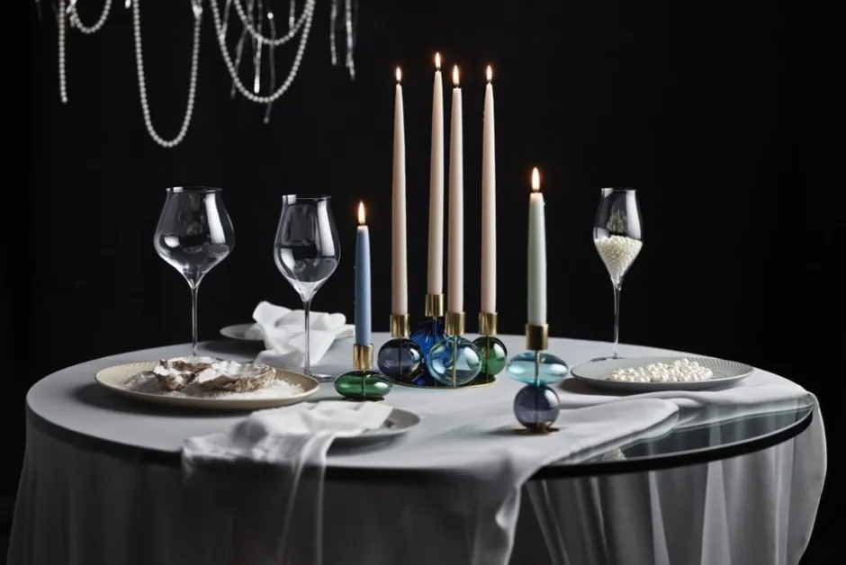 Glas<Holmegaard Notes Champagneglas 38 cl klar 2 stk.