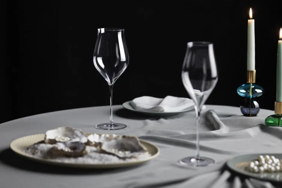 Glas<Holmegaard Notes Hvidvinsglas 63 cl klar 2 stk.