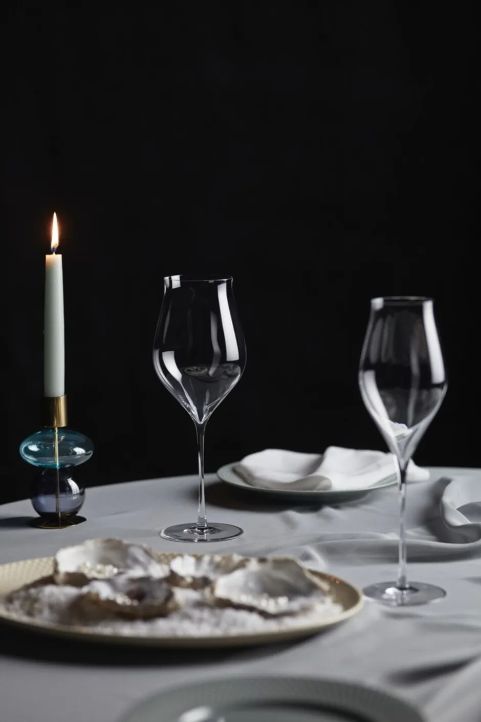 Glas<Holmegaard Notes Hvidvinsglas 63 cl klar 2 stk.