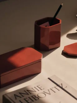 Kontorartikler|Opbevaring<Ferm Living Nova Storage Box - 20 x 10 - Picante Red