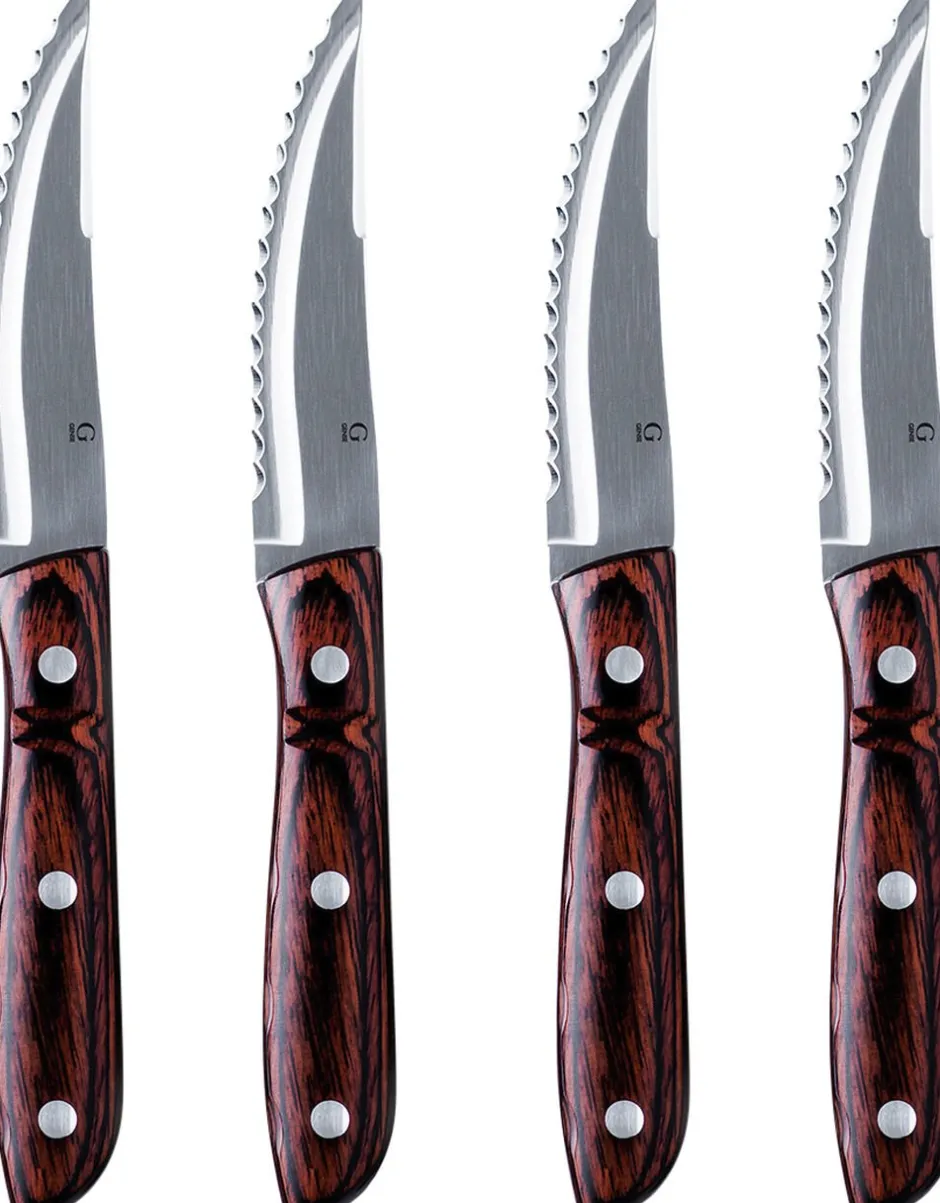 Bestik<Gense Old Farmer Classic XL grillkniv 4 stk.
