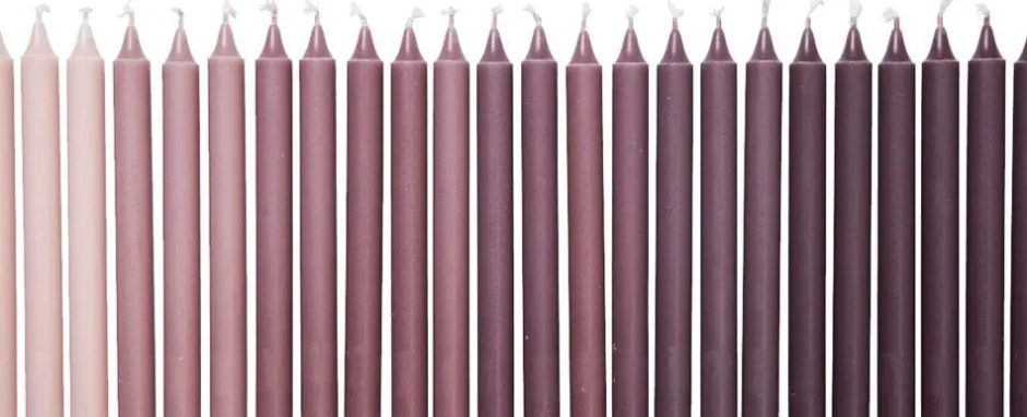 Lys & Lysestager<Ferm Living Ombre Candles - Set of 24 - Dark Grape