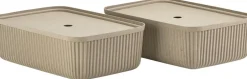 Kontorartikler|Opbevaring<Zone Opbevaringsboks Pulp 48 x 32 cm 2 stk. Natural Brown