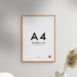Plakater & Rammer<Poster & Frame Orange Wood Frame