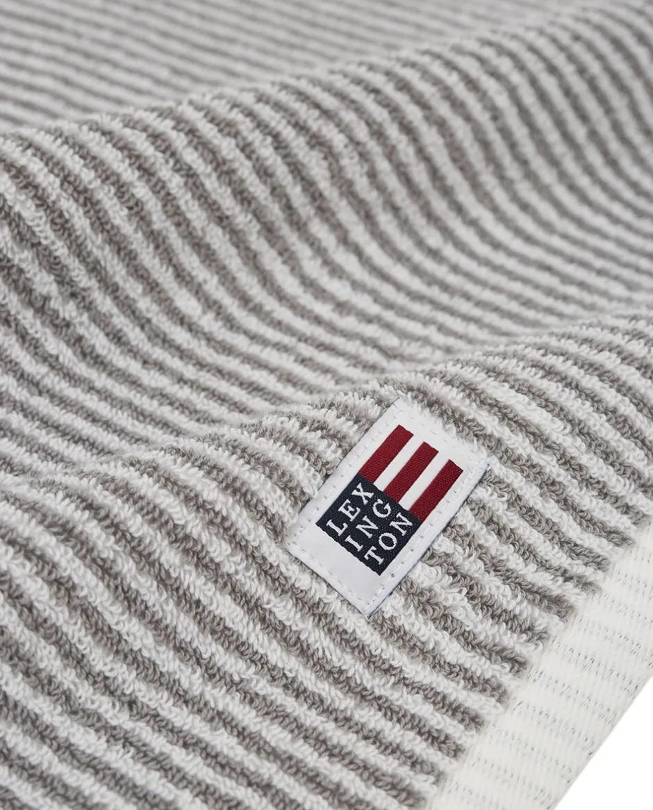 Håndklæder<Lexington Original Towel White/Gray Striped