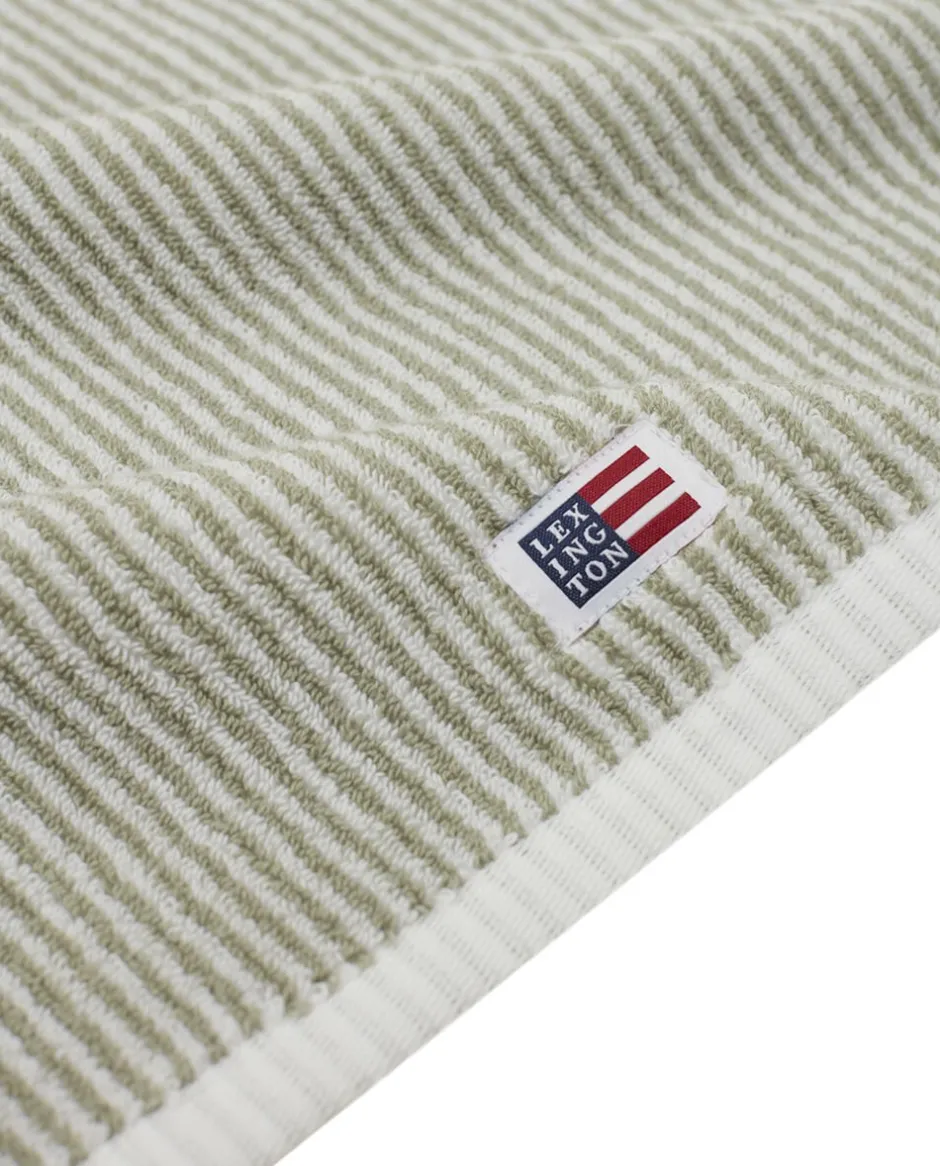Håndklæder<Lexington Original Towel White/Vintage Green Striped Vintage green/white