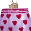 Juletræspynt<Vondels Ornament glas lyserøde boxershorts H7,5cm