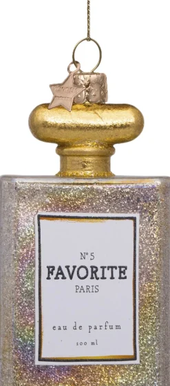 Juletræspynt<Vondels Ornament glas parfume transparent