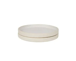 Tallerkener<Frama Otto Ceramic Plate Set of Two | Natural | Small
