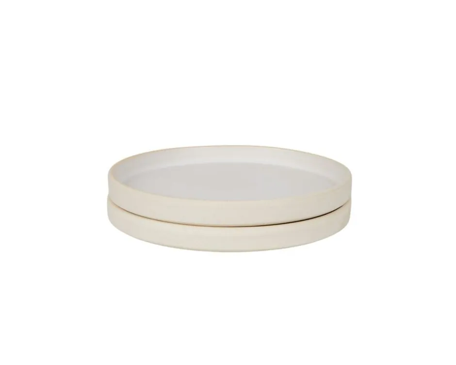 Tallerkener<Frama Otto Ceramic Plate Set of Two | Natural | Small