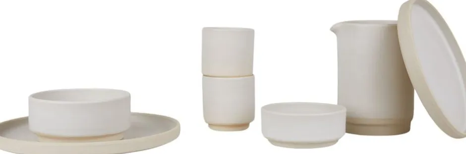 Tallerkener<Frama Otto Ceramic Plate Set of Two | Natural | Small