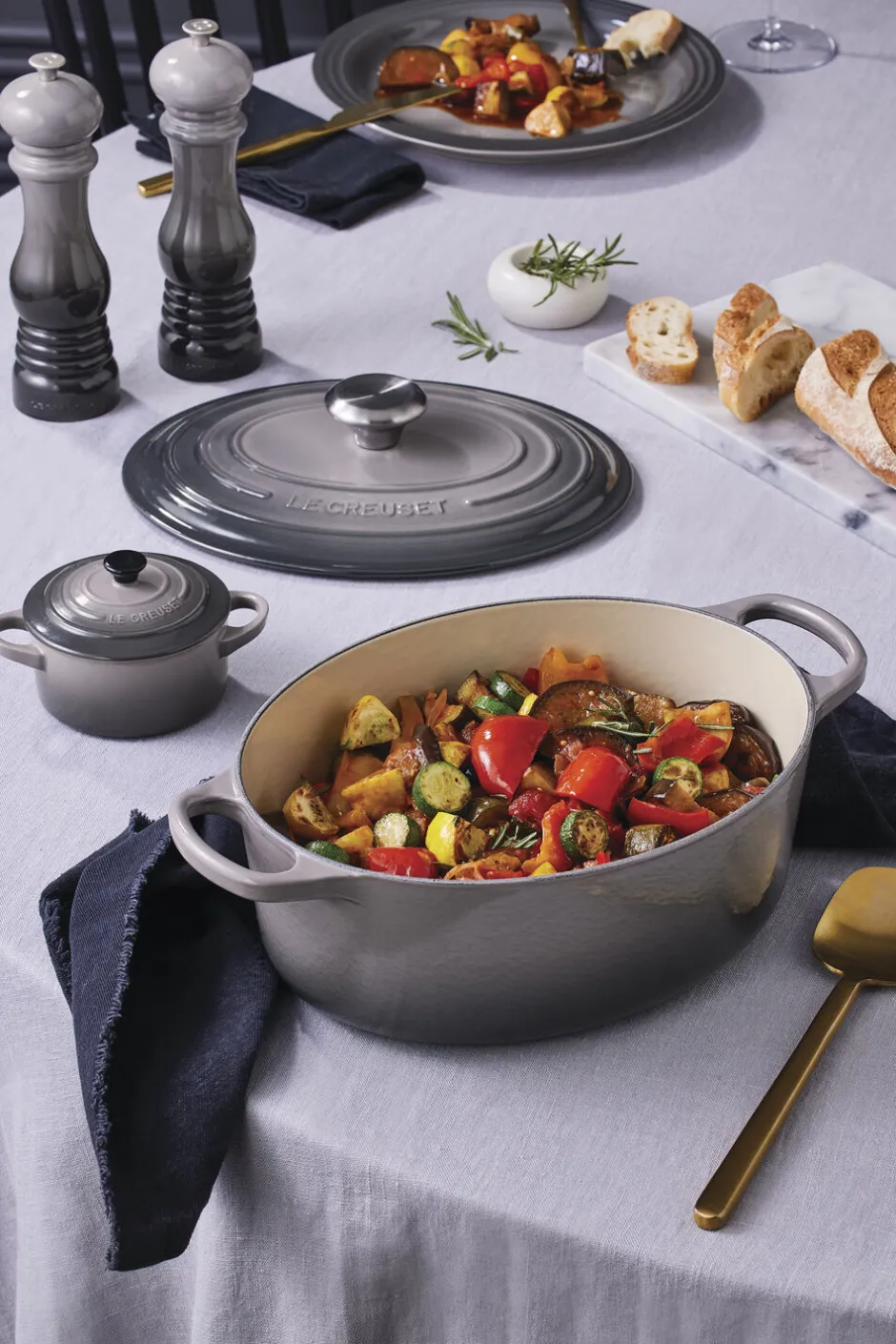 Gryder & Pander<Le Creuset Oval Gryde 31 Flint SIGNA