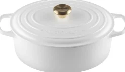 Gryder & Pander<Le Creuset Oval gryde 31cm White