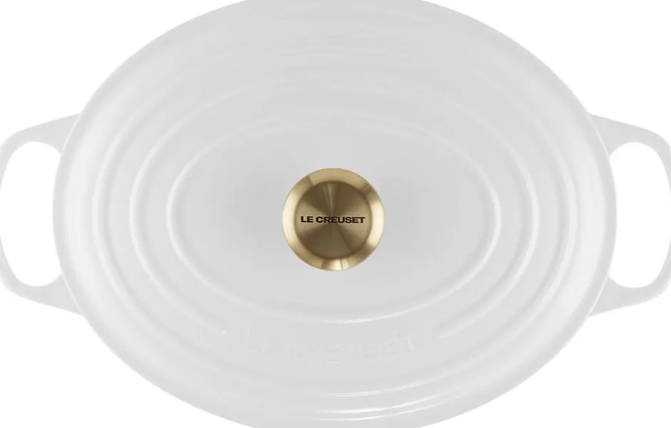 Gryder & Pander<Le Creuset Oval gryde 31cm White