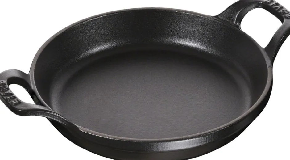 Skåle & Fade<Staub Ovnfad 12 cm Sort Rund Støbejern