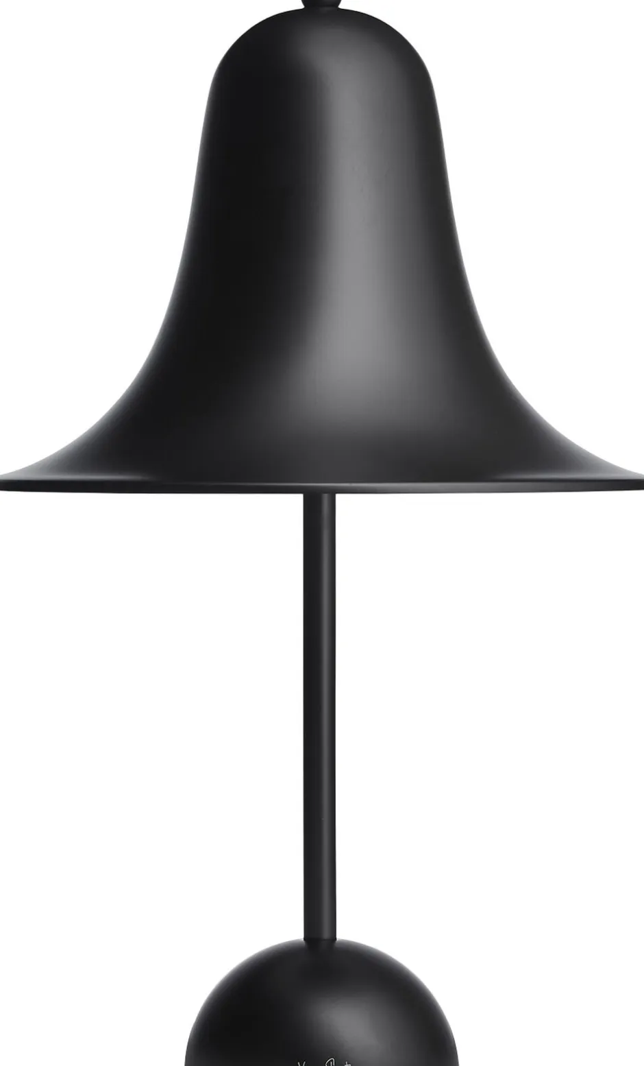 Trådløse Lamper<Verpan Pantop Ø23 Portable Table Lamp Matt black