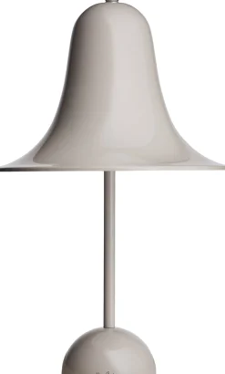 Trådløse Lamper<Verpan Pantop Ø23 Portable Table Lamp Grey sand