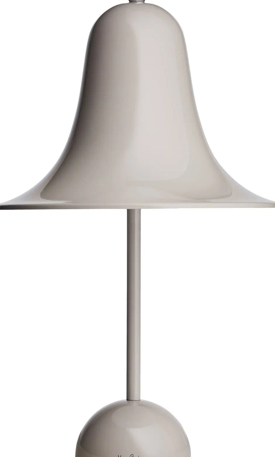 Trådløse Lamper<Verpan Pantop Ø23 Portable Table Lamp Grey sand