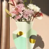 Vaser & Urtepotteskjulere<OCTAEVO PAPER VASE SIENA MINT