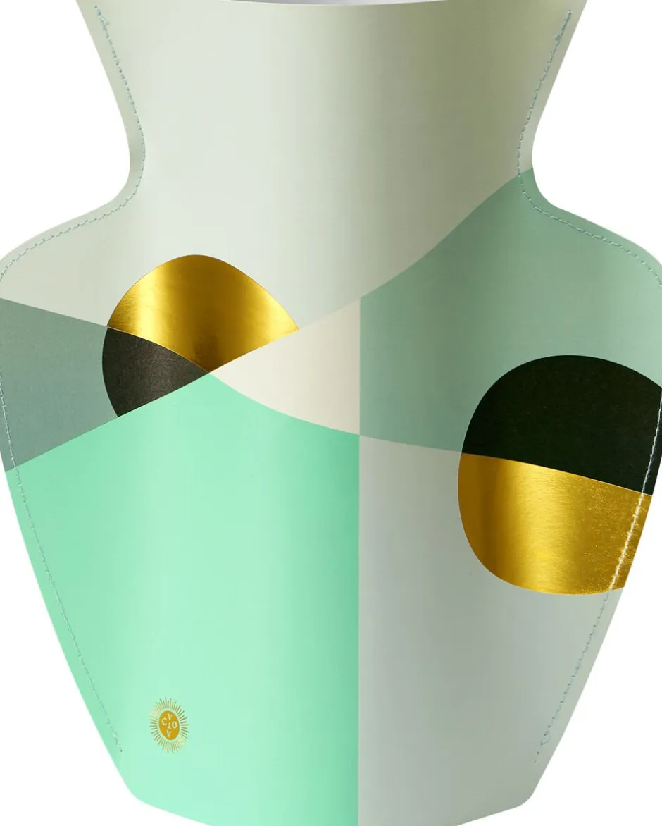 Vaser & Urtepotteskjulere<OCTAEVO PAPER VASE SIENA MINT