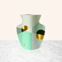 Vaser & Urtepotteskjulere<OCTAEVO PAPER VASE SIENA MINT