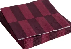 Tilbehør Til Bordet<Hay Pattern Napkins-Set of 20 Cocktail-Bordeaux and wine