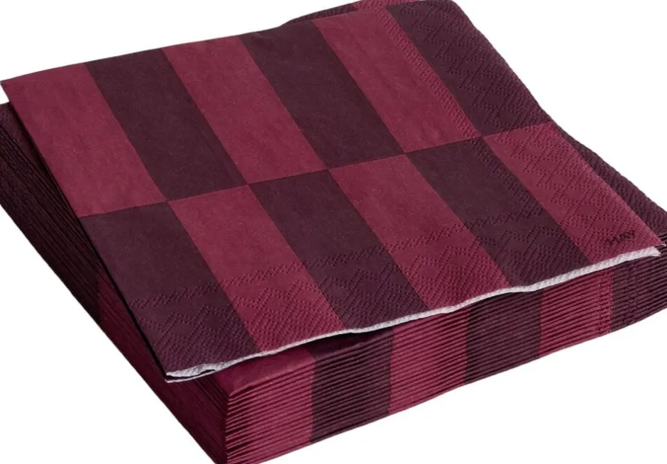 Tilbehør Til Bordet<Hay Pattern Napkins-Set of 20 Cocktail-Bordeaux and wine