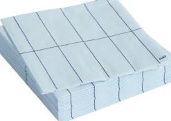 Tilbehør Til Bordet<Hay Pattern Napkins-Set of 20 Cocktail-Light blue and blue grid