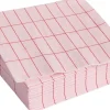Tilbehør Til Bordet<Hay Pattern Napkins-Set of 20 Cocktail-Light pink and red grid