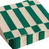 Tilbehør Til Bordet<Hay Pattern Napkins-Set of 20 Cocktail-Off-white and green