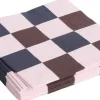 Tilbehør Til Bordet<Hay Pattern Napkins-Set of 20 Dinner-Light pink, bordeaux and black M chec