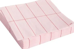 Tilbehør Til Bordet<Hay Pattern Napkins-Set of 20 Lunch-Light pink and red grid